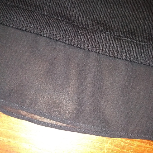 Michel Studio Collection, Black Knit Top, Size 4X, Gauze Trim on Bottom … - Picture 11 of 13